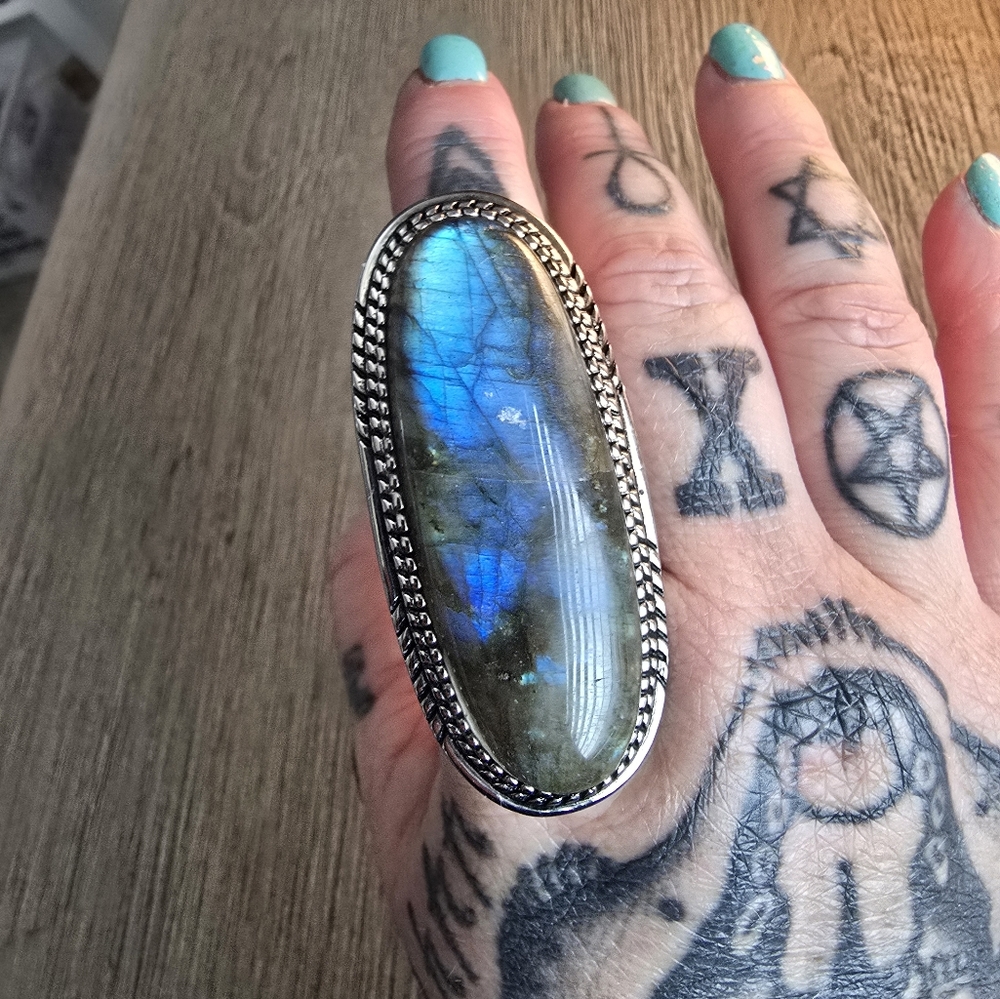 Evil Pawn Jewelry Labradorite 1st Generation Pond Ring